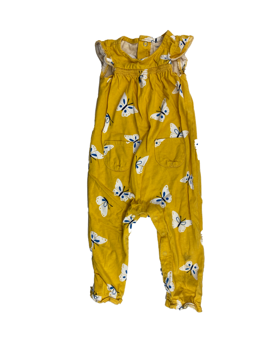 Carter's Yellow Jumpsuit with Butterflies 12M