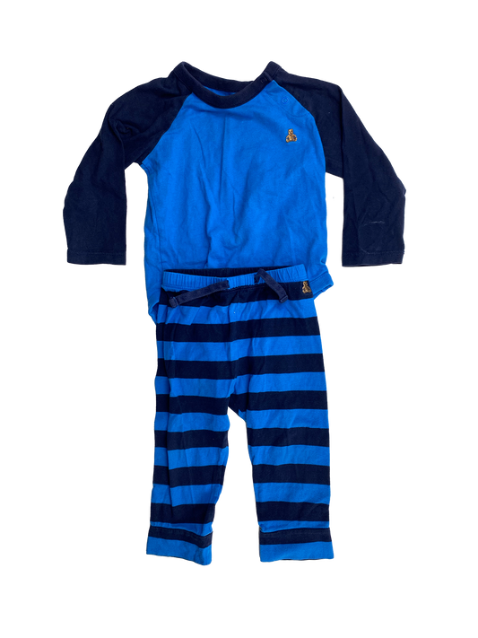 Baby Gap Blue & Navy 2-Piece Set with Onesie & Pants 12-18M