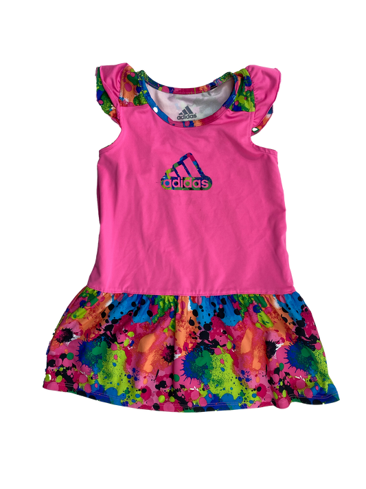 Adidas Pink Dress with Paint Splatters 24M