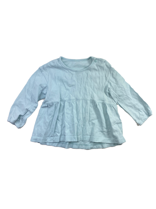 Uniqlo Light Blue Long Sleeve Shirt 12M
