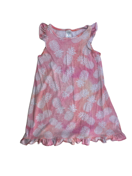 The Children's Place Pink Nightgown with Pineapples 5-6