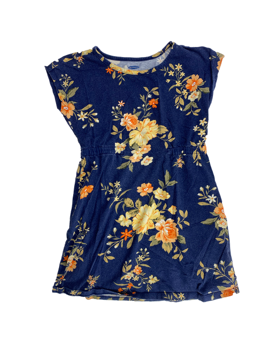 Old Navy Dress with Yellow & Orange Flowers 6-7