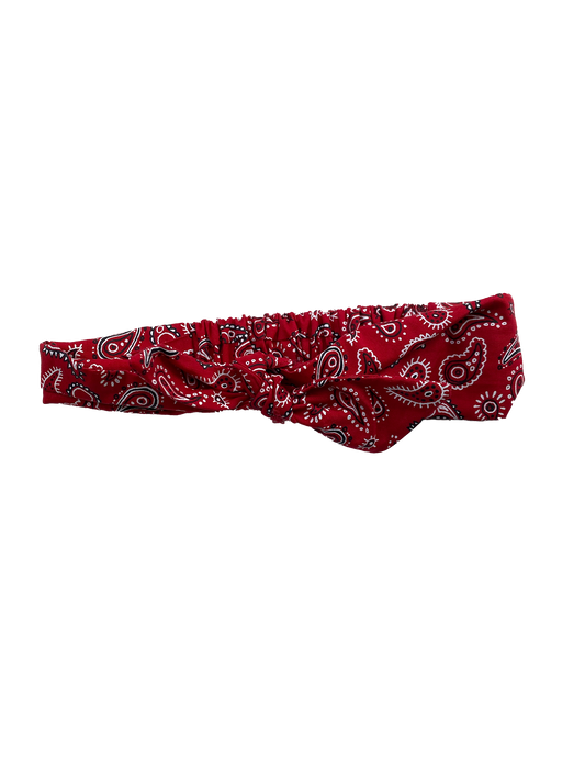 Souris Mini Red Paisley Headband Bow 0-24M