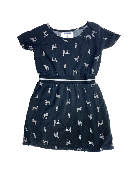 Old Navy Black Dress with Dalmations 5
