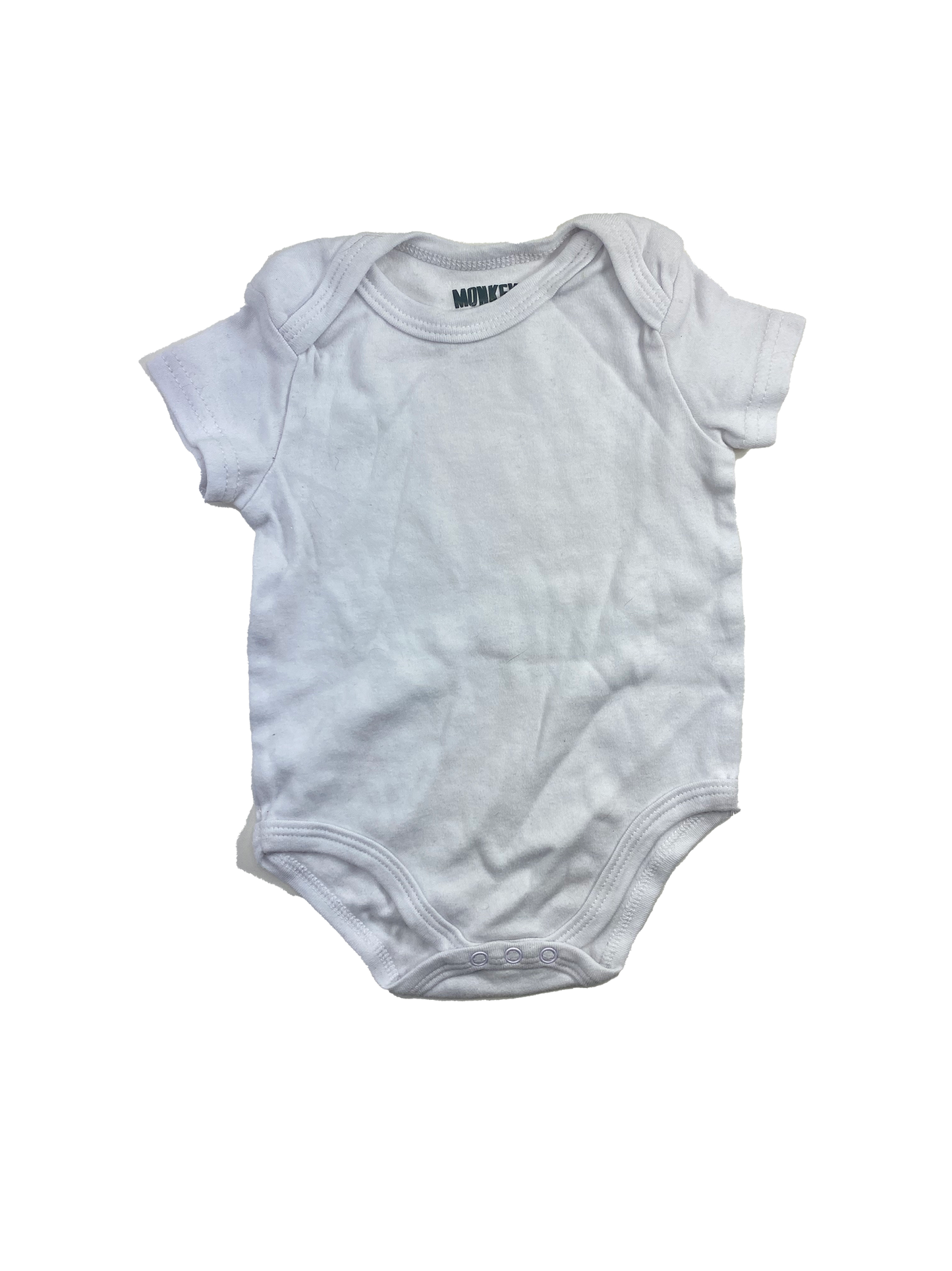 Monkey Bars White Onesie 3-6M