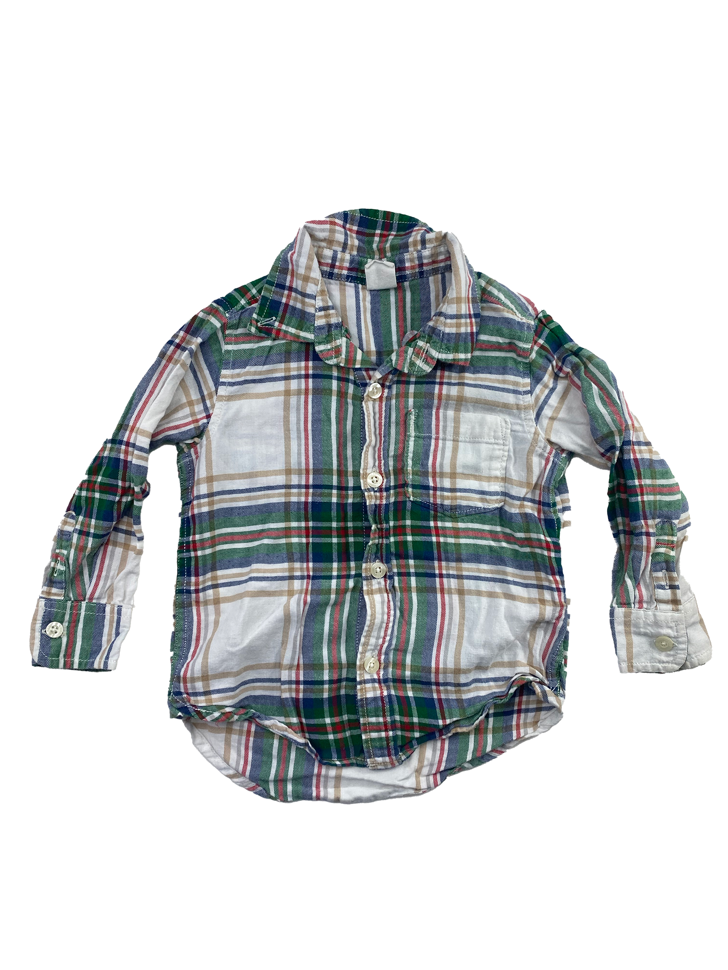 Baby Gap Plaid Long Sleeve Button-Up 2T