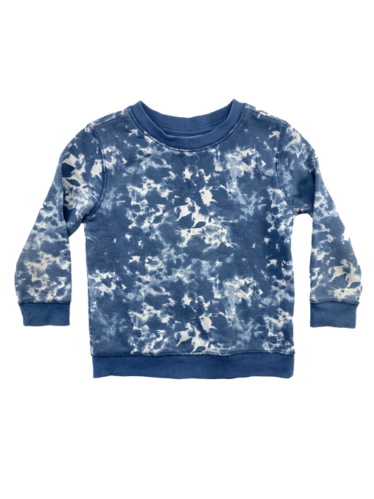 ❗️Small Stain: George Blue Tie-Dye Pull-Over Sweater 3T