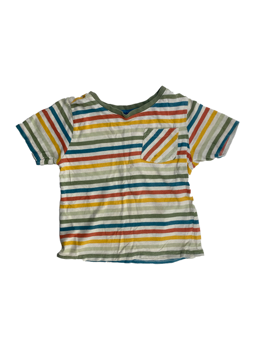 ❗️Small Stain: George Striped Pocket T-Shirt 4T