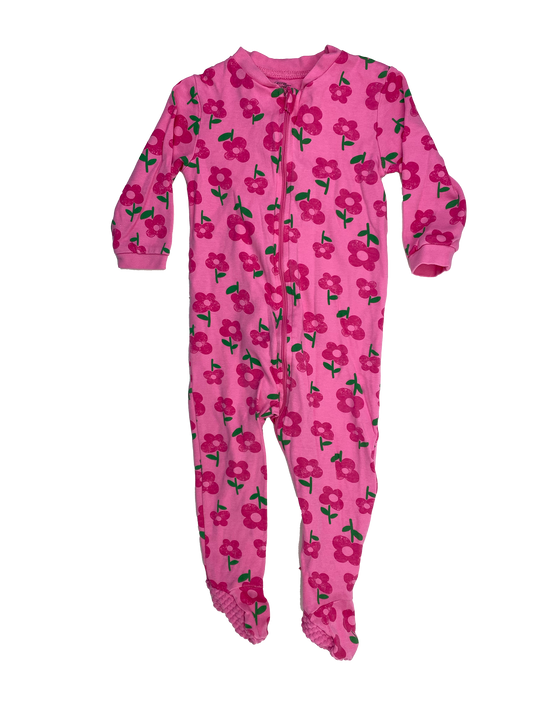 George Pink Footed Sleeper with Flowers 18-24M