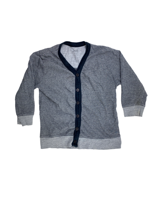 Joe Fresh Grey Striped Cardigan 3T