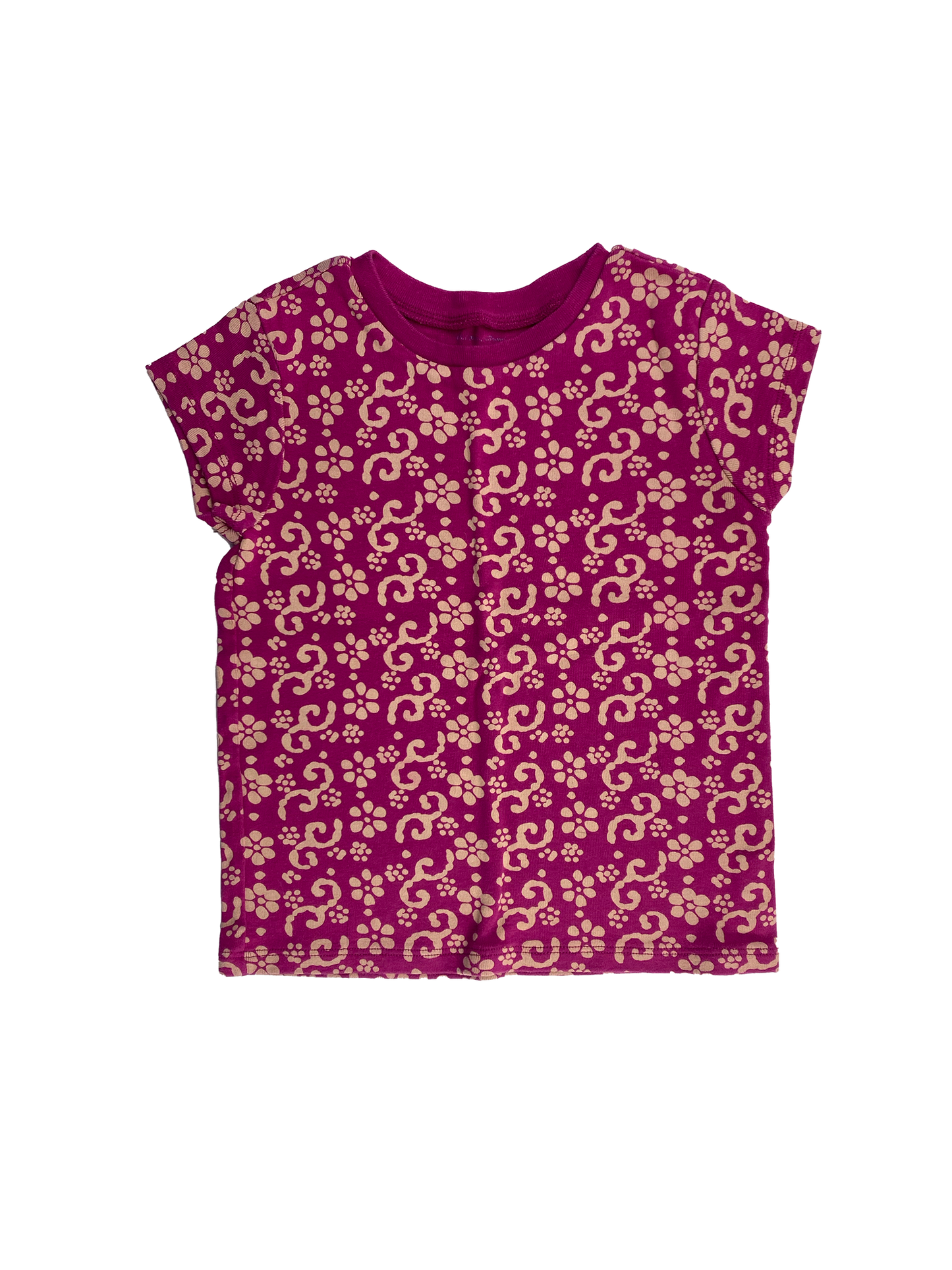 Pink T-Shirt with Flowers 4T