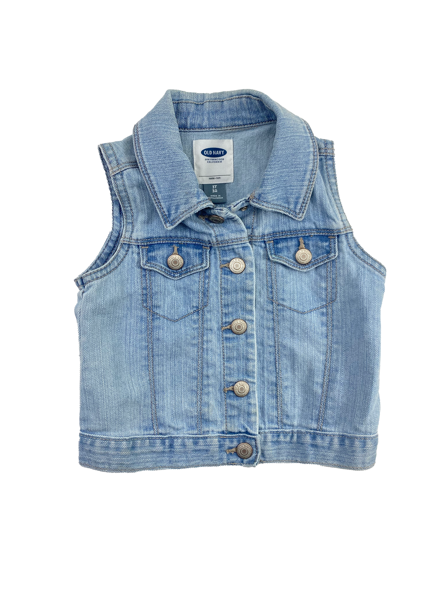 Old Navy Jean Vest 6-7