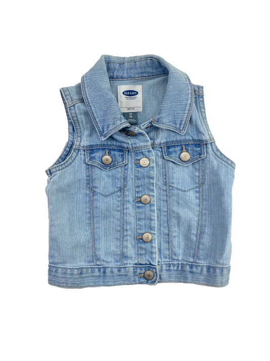 Old Navy Jean Vest 6-7