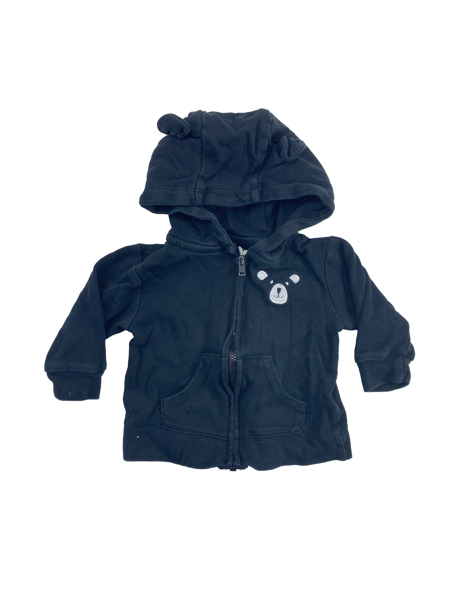 Canadiana Black Zip-Up Hoodie 3-6M