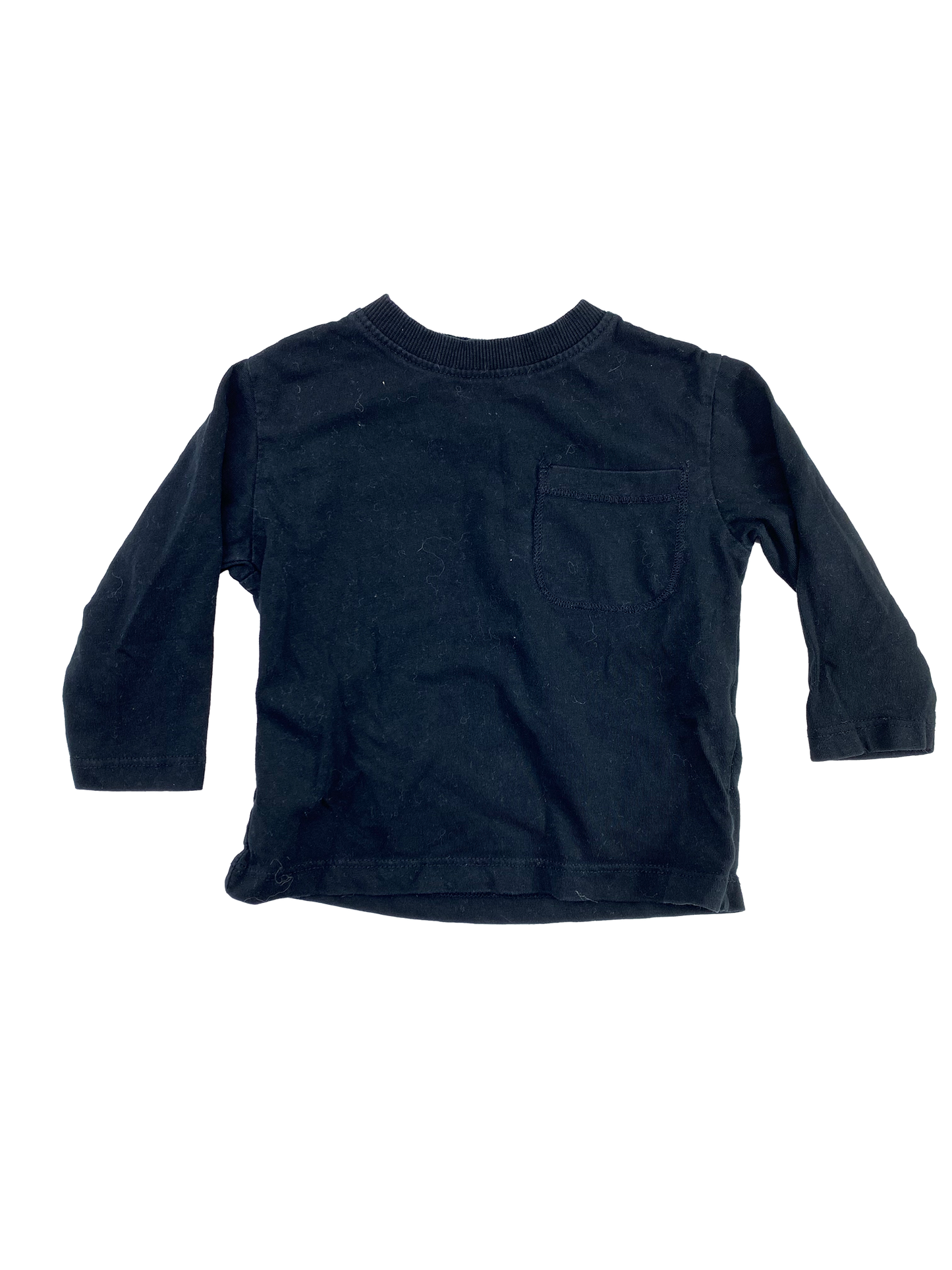 Zara Black Pocket Long Sleeve Shirt 9-12M