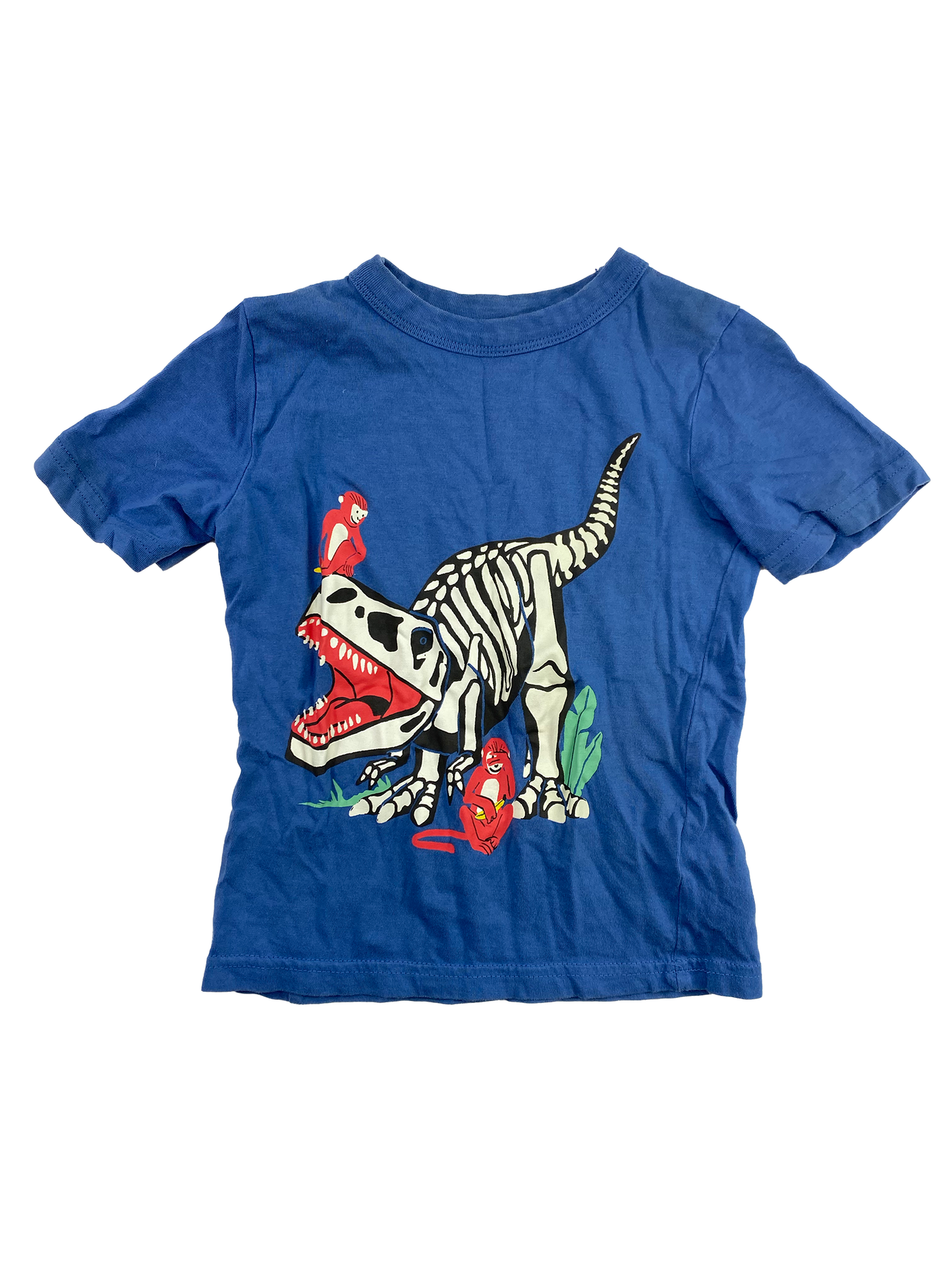 Joe Fresh Blue T-Shirt with Dinosaur & Monkies 3T