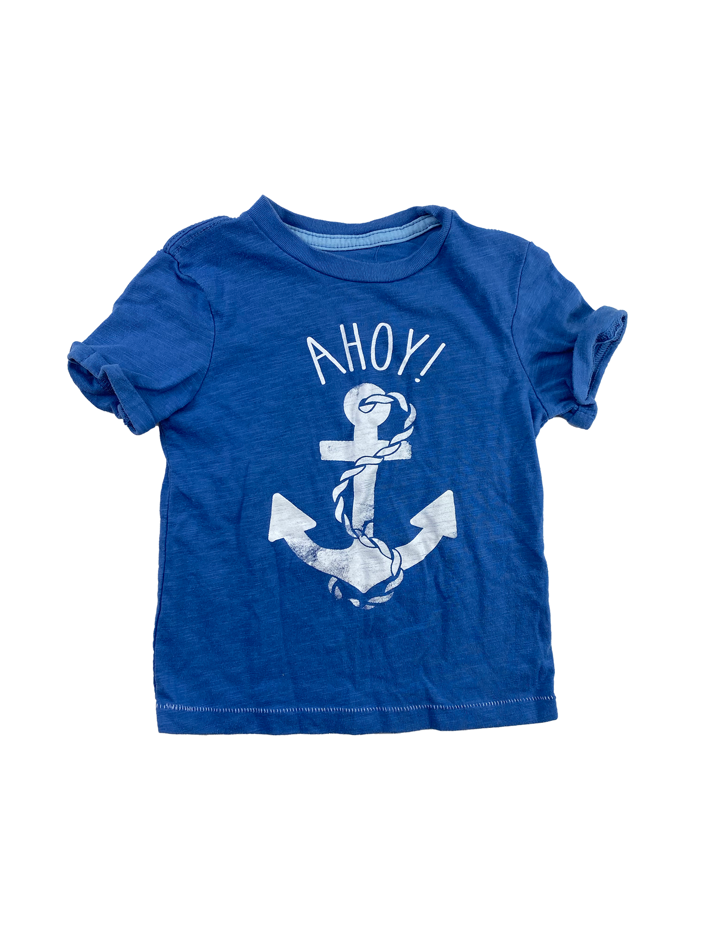 George Blue T-Shirt with "Ahoy" 3T