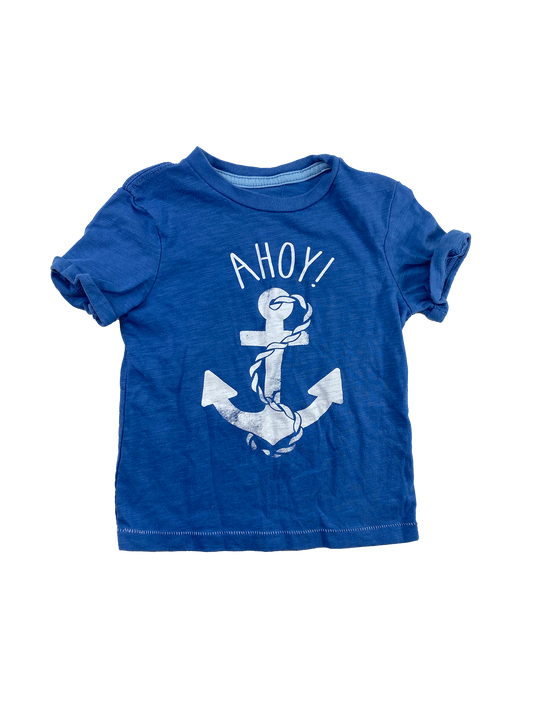 George Blue T-Shirt with "Ahoy" 3T