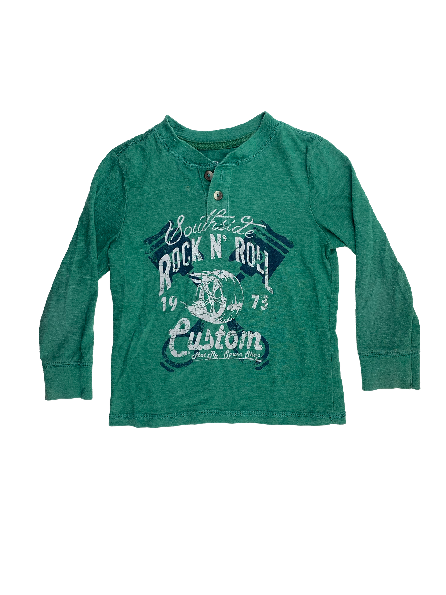 ❗️Stain: Cherokee Green Long Sleeve Shirt 3T