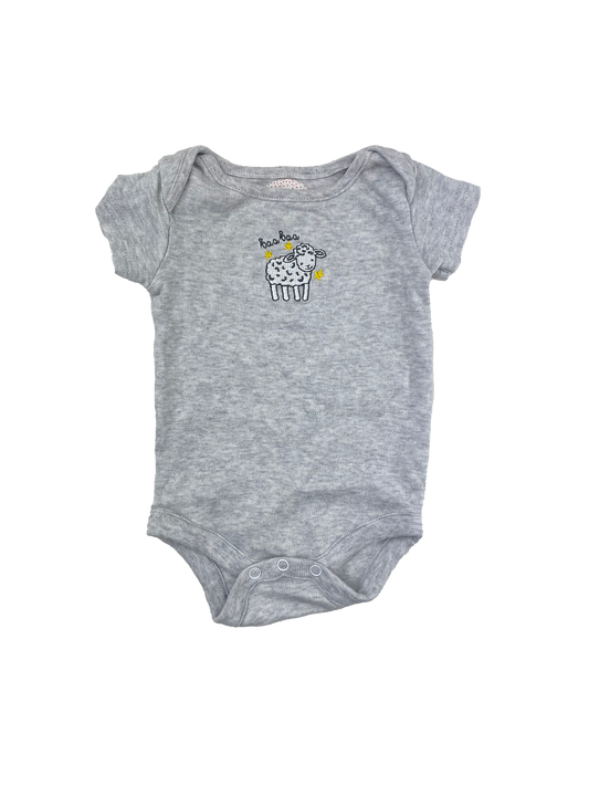 Comfy Grey Onesie with Sheep 0-3M