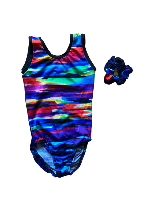 Mystique Mulicoloured Leotard & Hair Tie 12