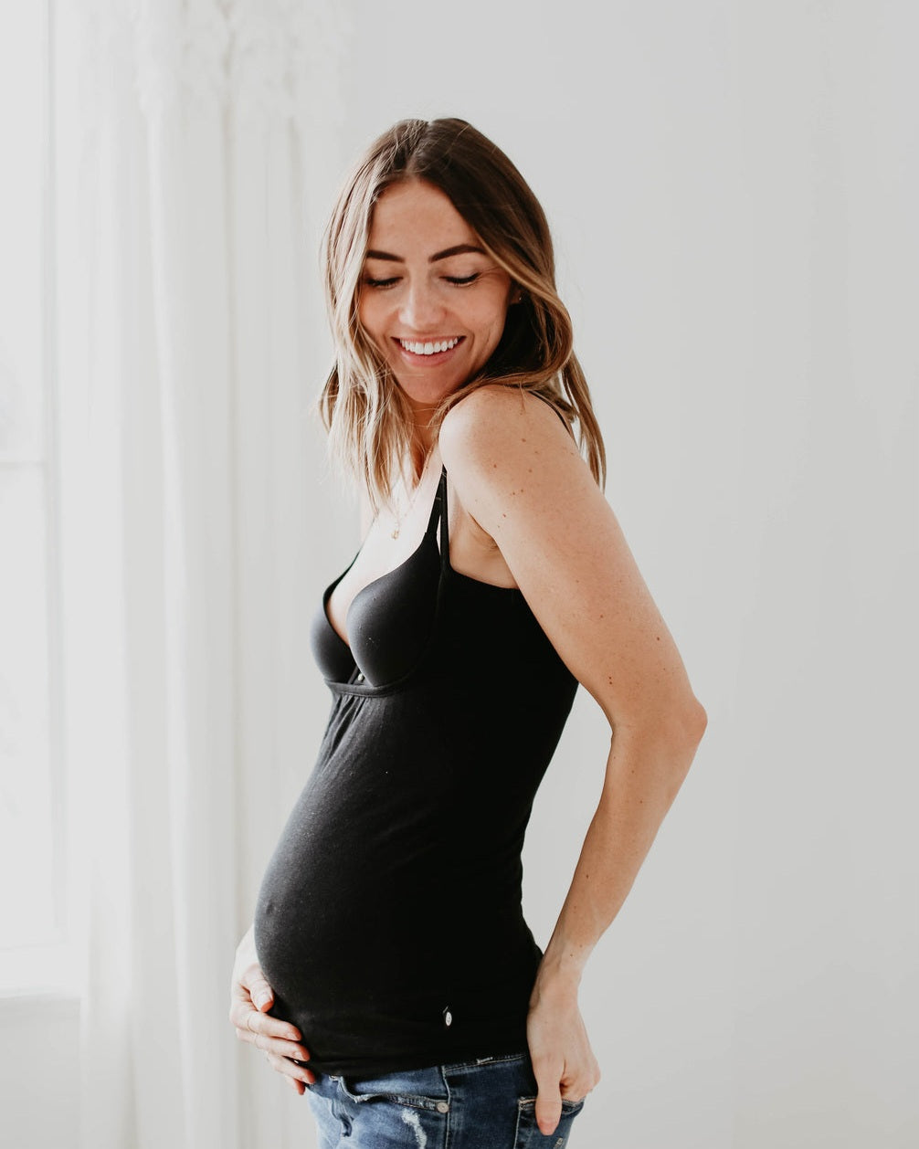 LIKE NEW Luxury Bamboo Naked Nursing Tank