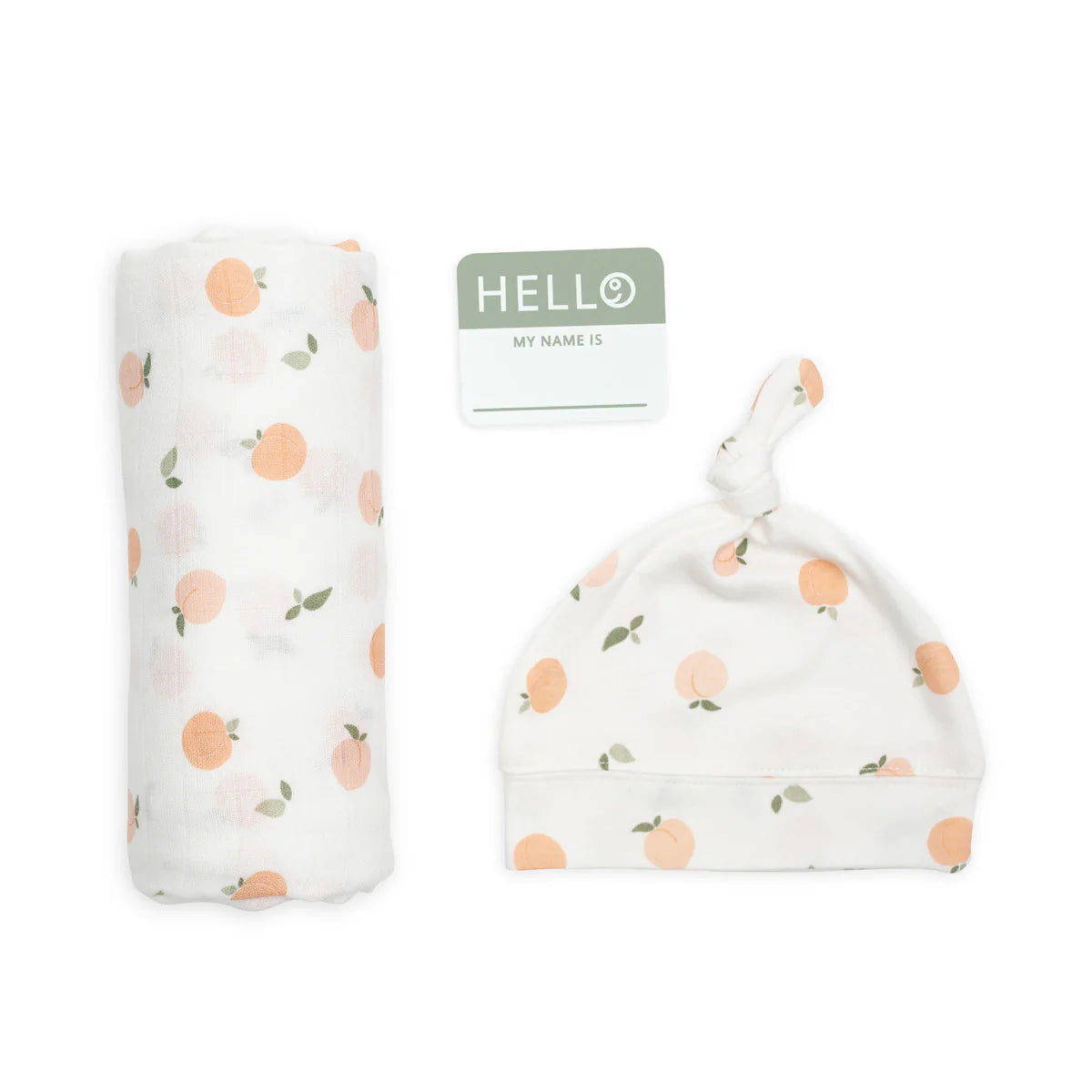 Lulujo Hello World Blanket & Knotted Hat