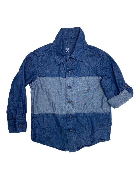 Gap Denim Long Sleeve Button-Up 3T