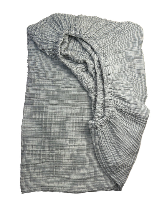 Red Rover Muslin Crib Sheet