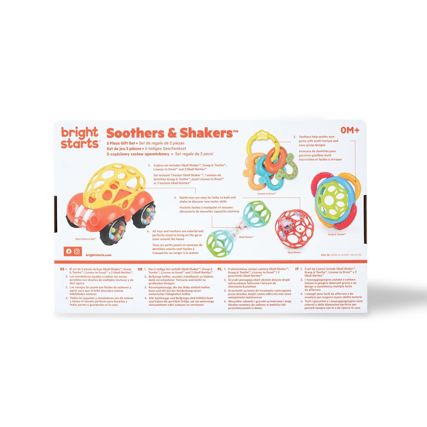 Bright Starts Soothers & Shakers™ 5 Piece Gift Set