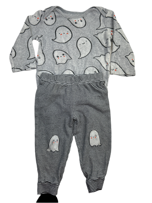 Carters Halloween Ghost 2Piece Set 12M