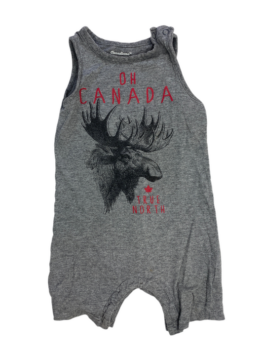 Canadiana Romper "Oh Canada" 18-24M