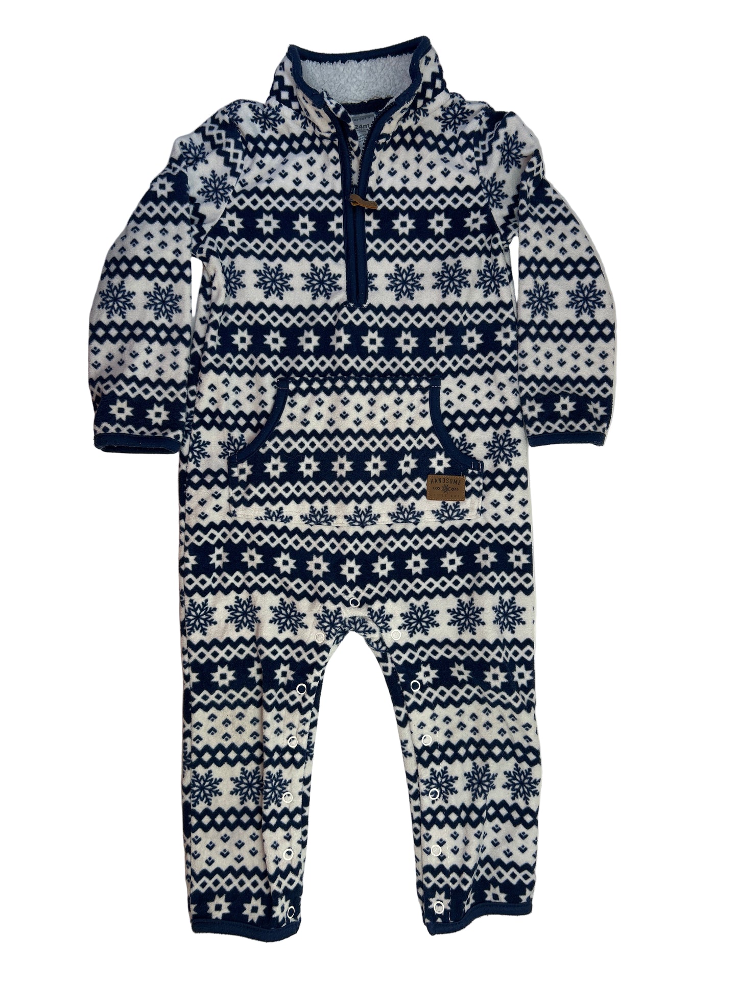 Carter’s Fleece Jumpsuit 24M