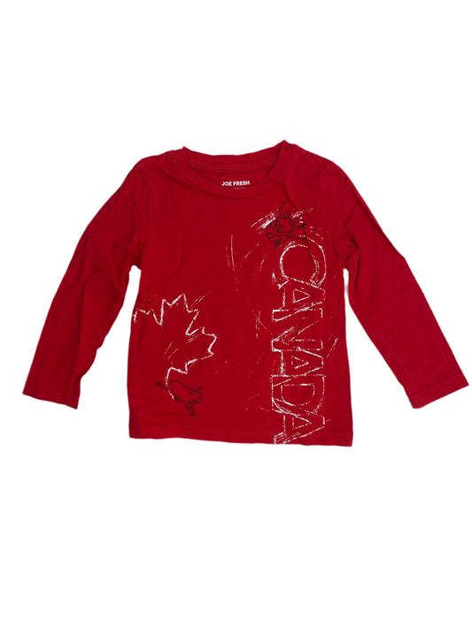 Joe Fresh Canada Long Sleeve T-Shirt 2T
