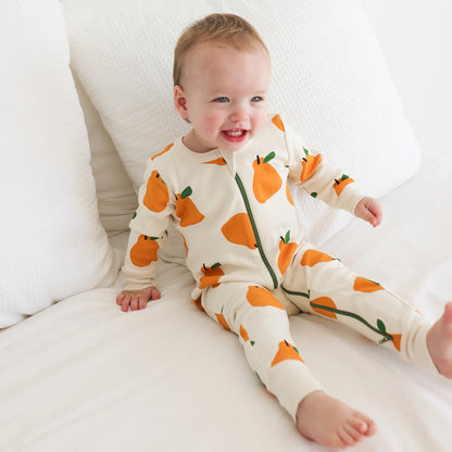 Parade Organic Signature Print '2-Way' Zip Romper