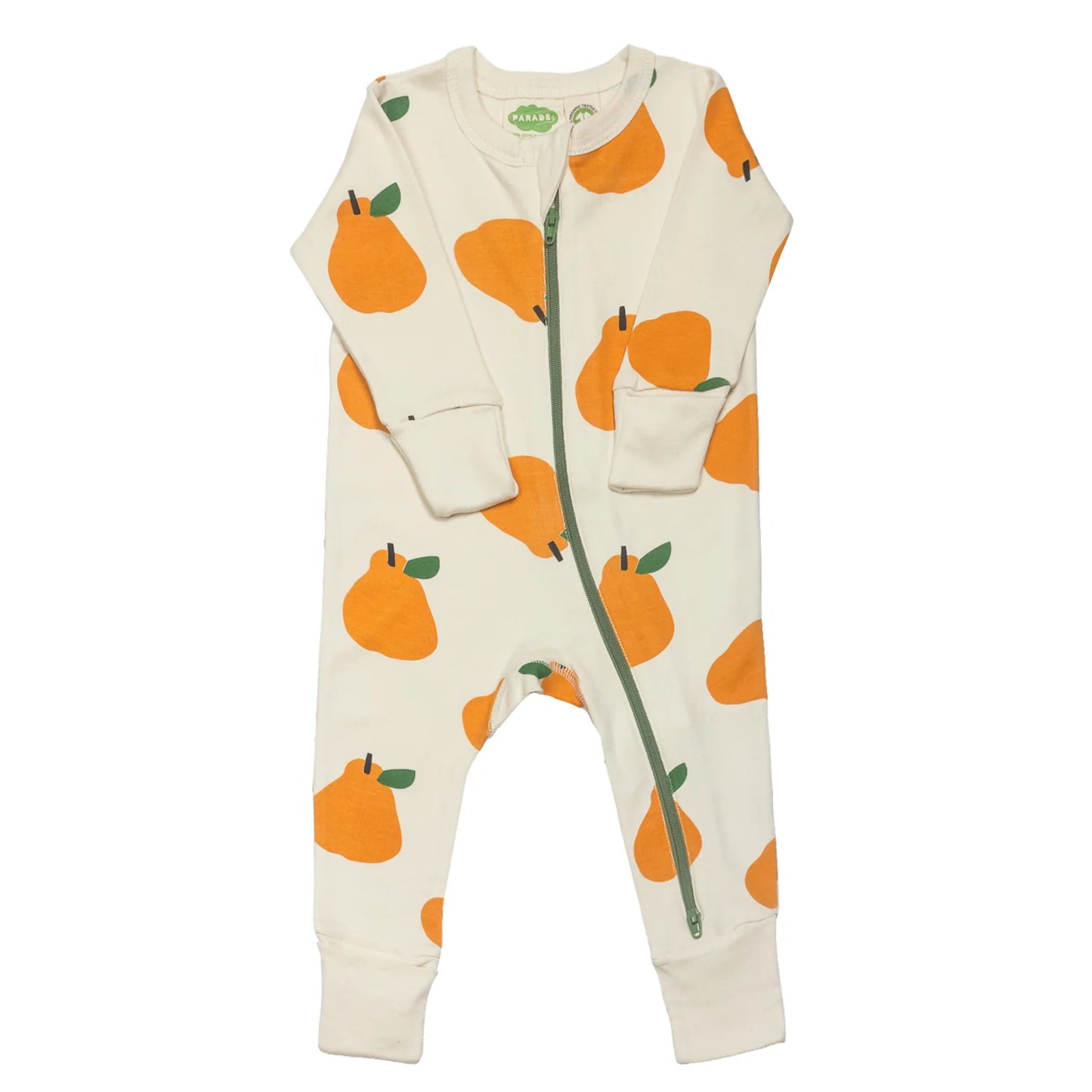 Parade Organic Signature Print '2-Way' Zip Romper