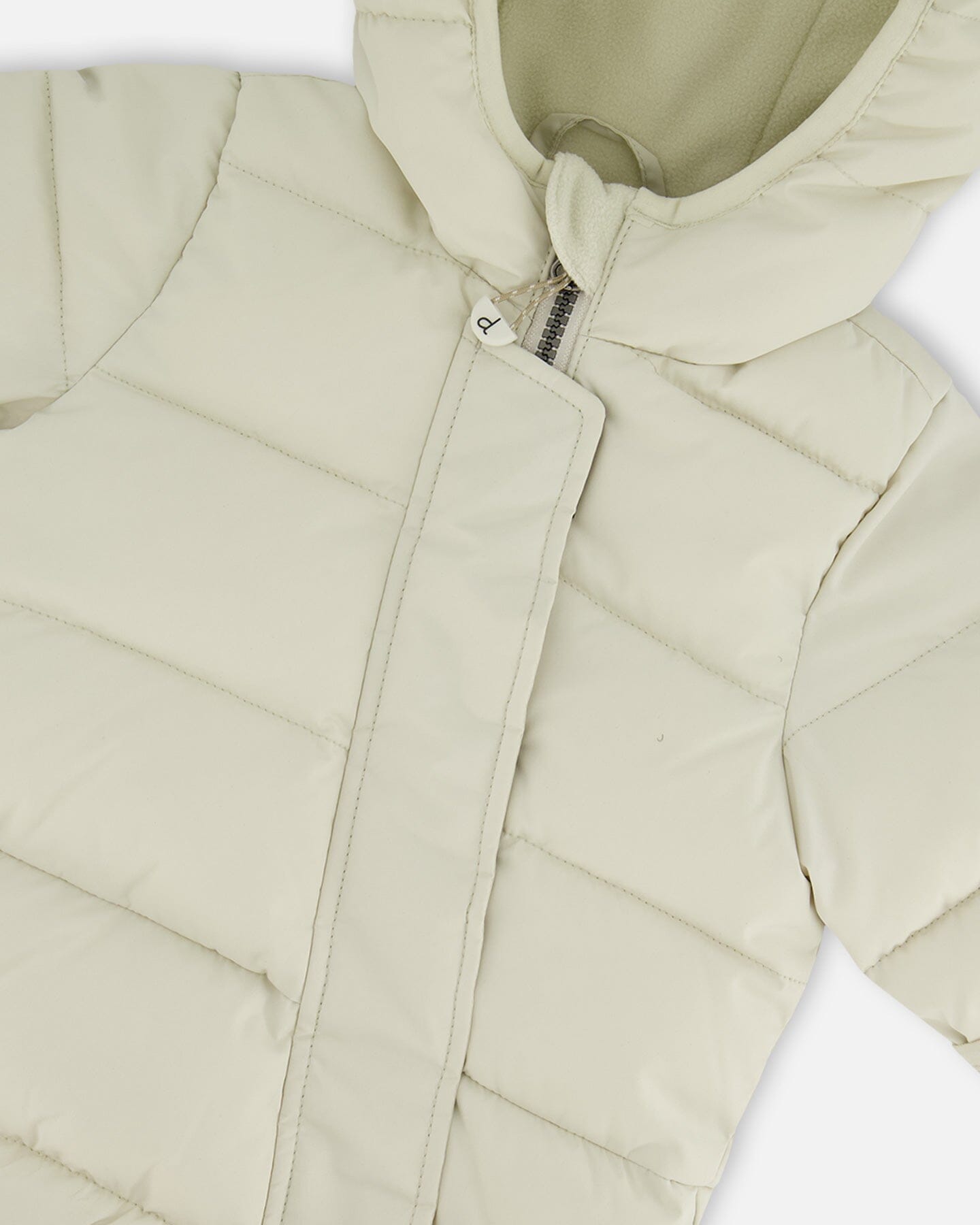 One-Piece Baby Cloud Compressible Snowsuit Designed For Car Seat Off-White