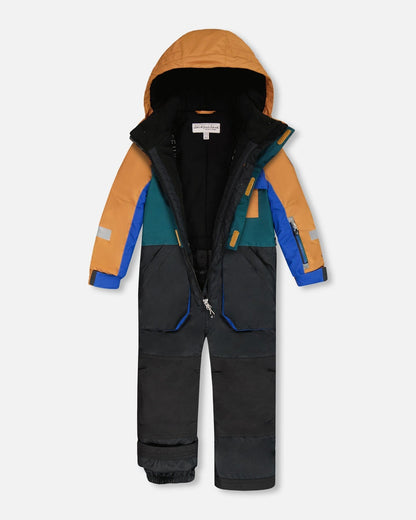 One-Piece Play Snowsuit Colorblocked And Black
