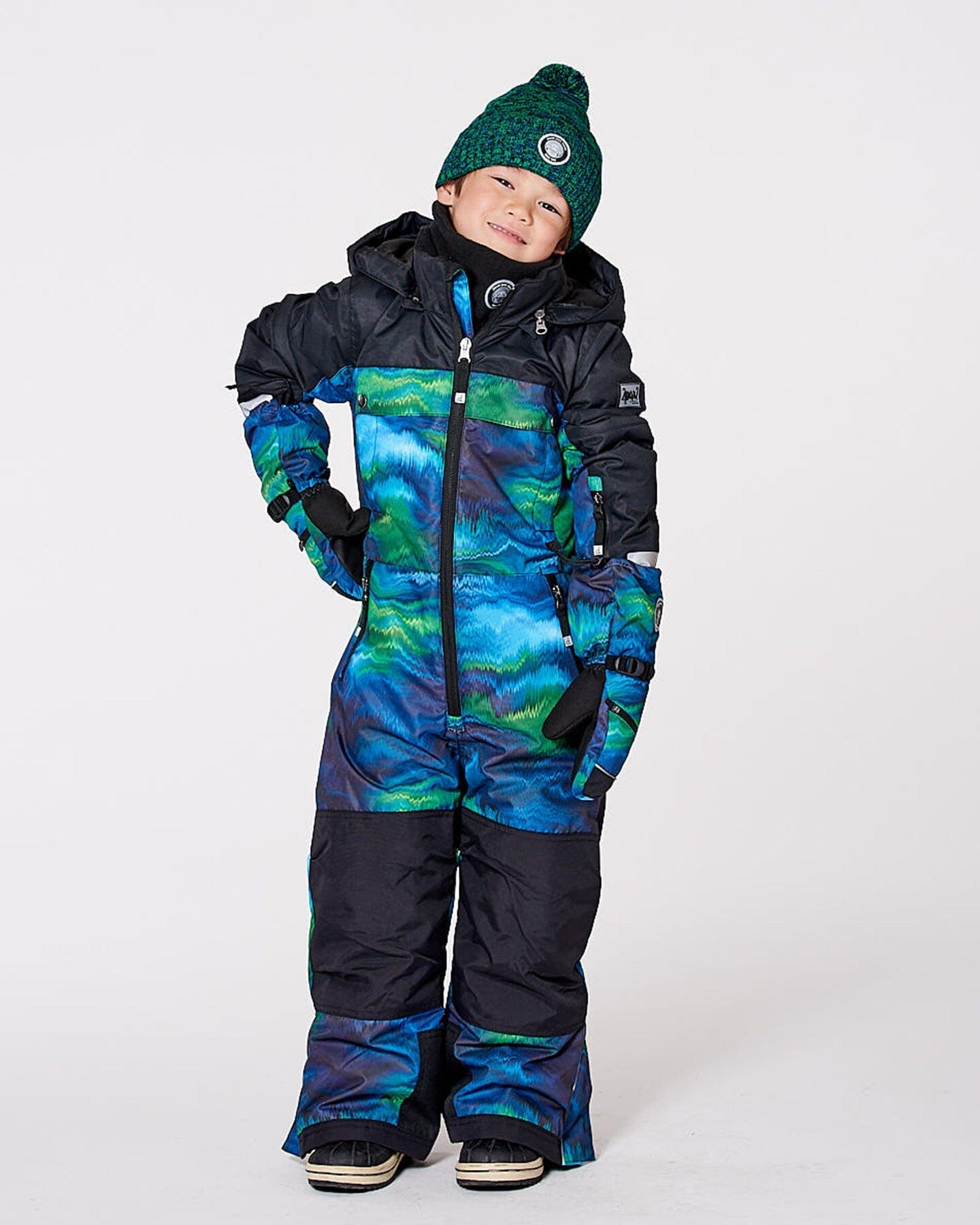 One-Piece Teknik Snowsuit Aurora Borealis