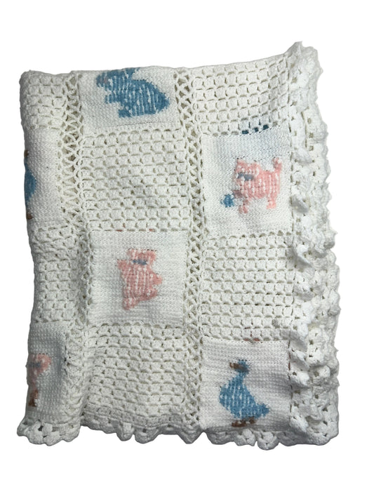 Hand Knit Baby Blanket