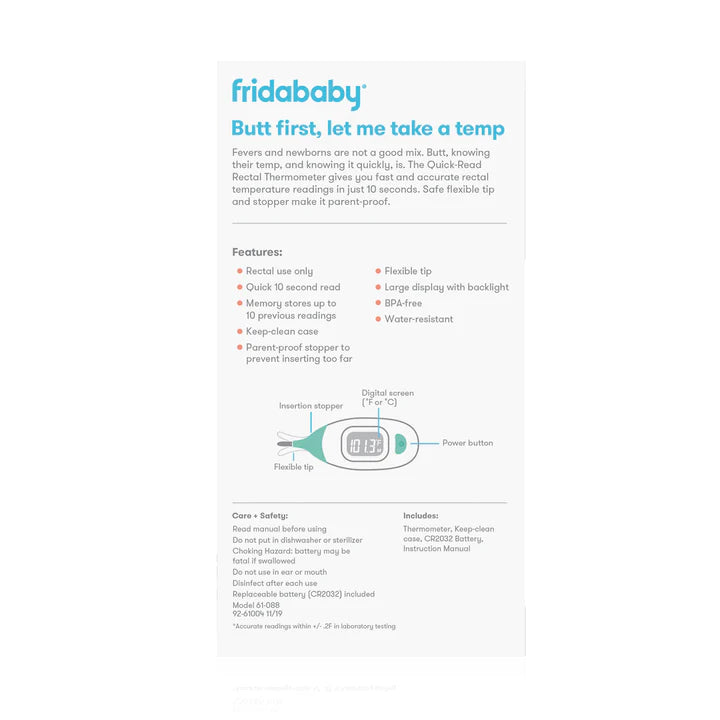 Frida Baby Quick Read Rectal Thermometer