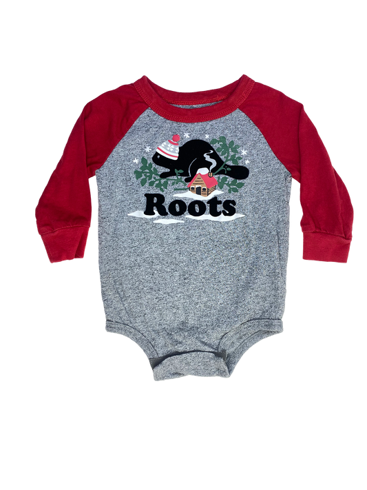Roots Long Sleeve Onesie 3-6M