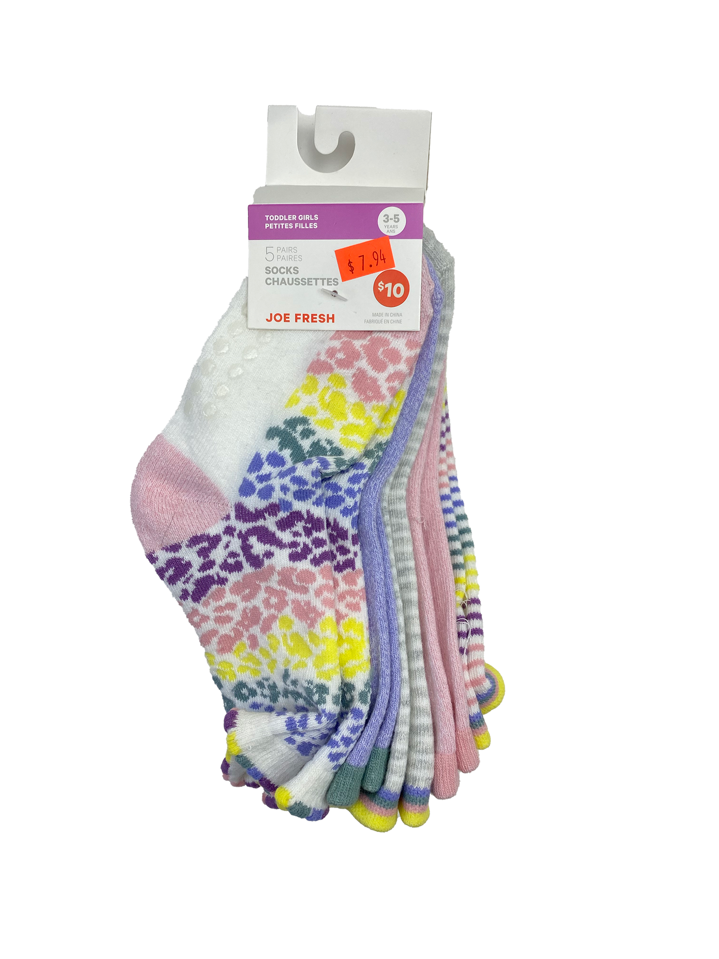 BNWT Joe Fresh 5-Pack Socks 3-5T