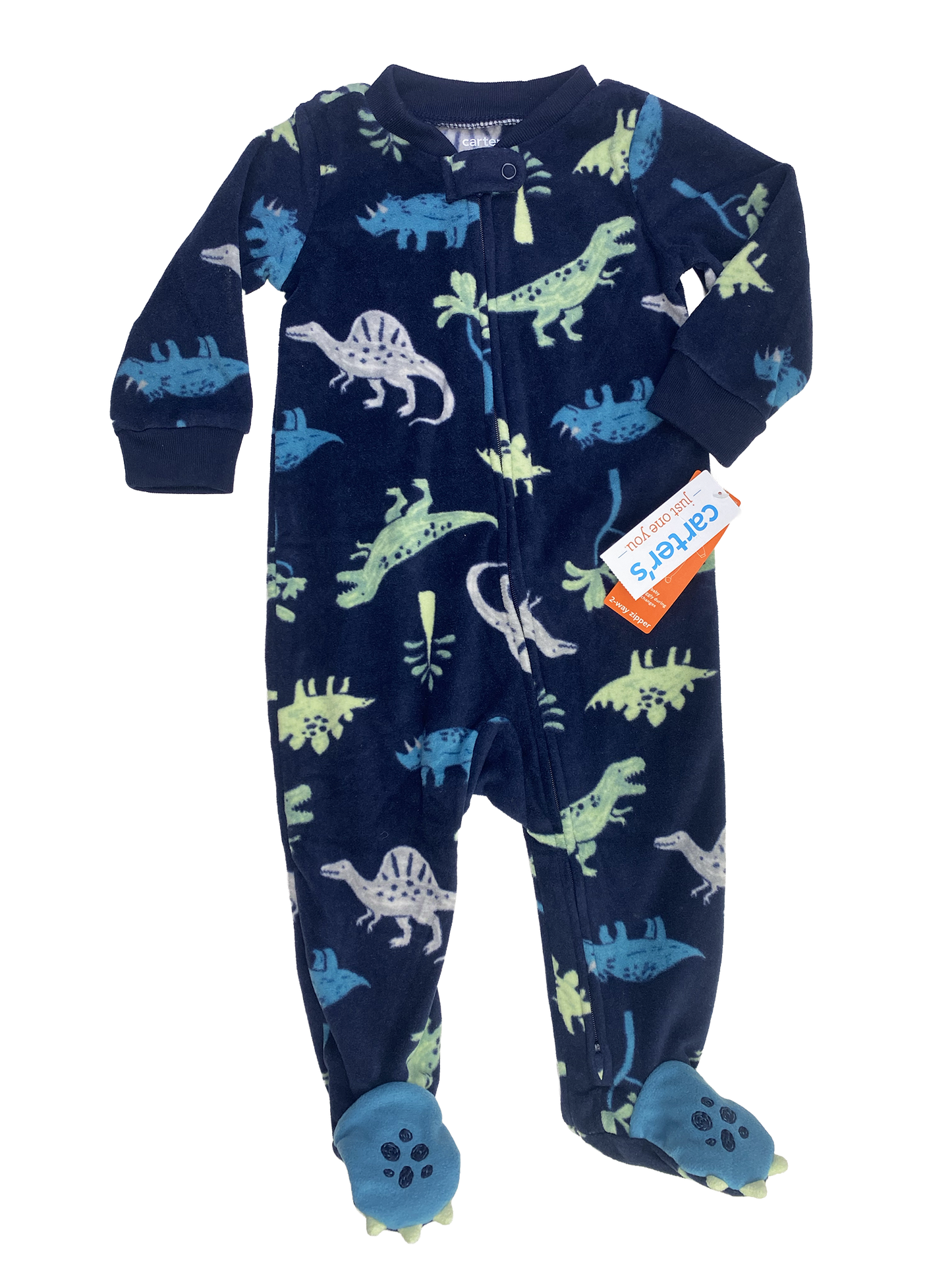 BNWT Carter's Fleece Sleeper - Dinosaurs 9M