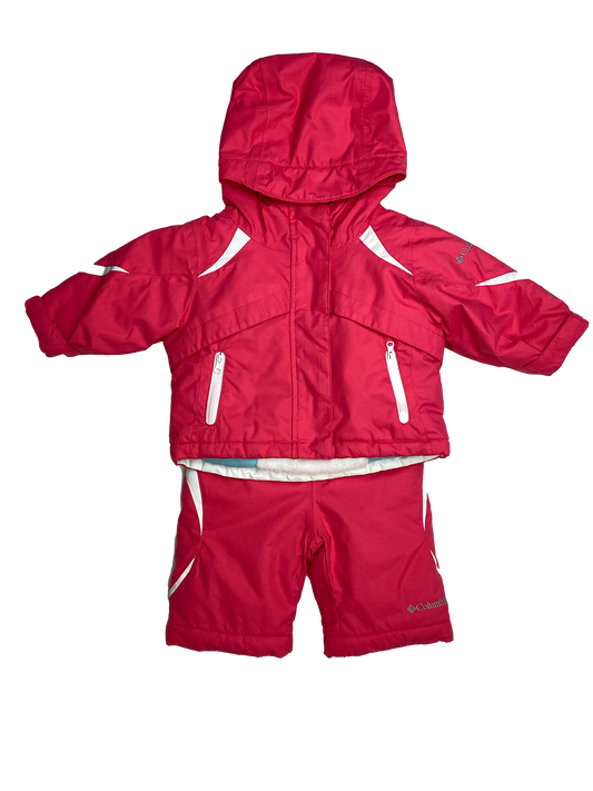 Columbia Pink Snowsuit 6M