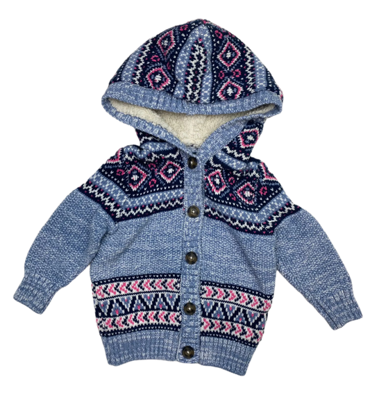 Roots Knit Cardigan 6-12M