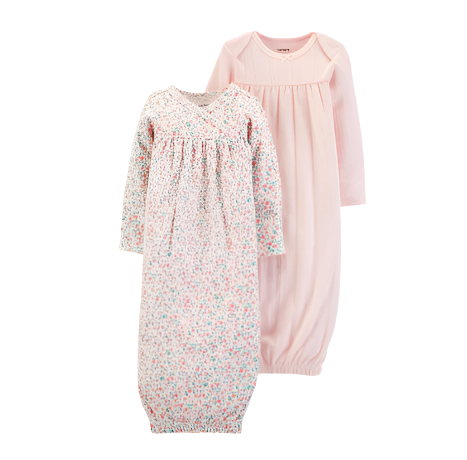 Carter's 2-Pack Floral & Pink Sleep Gowns Preemie