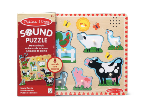 Melissa & Doug Farm Animals Sound Puzzle 2+