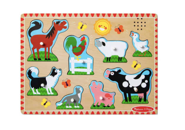 Melissa & Doug Farm Animals Sound Puzzle 2+