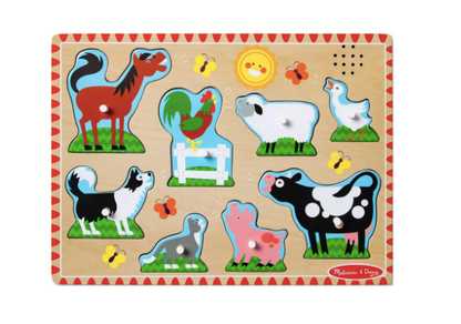Melissa & Doug Farm Animals Sound Puzzle 2+